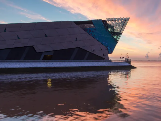 The Deep in Hull at sunset
