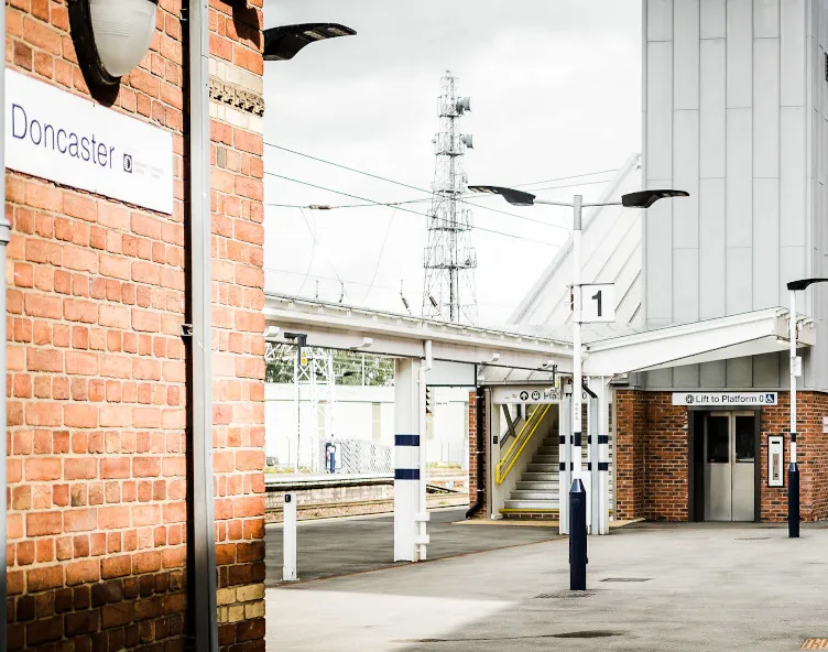Doncaster train station platform