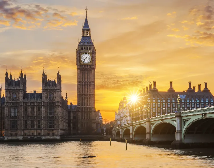 London Big Ben at sunset