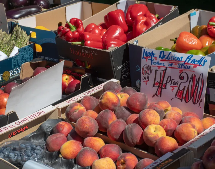 Fruit market stall