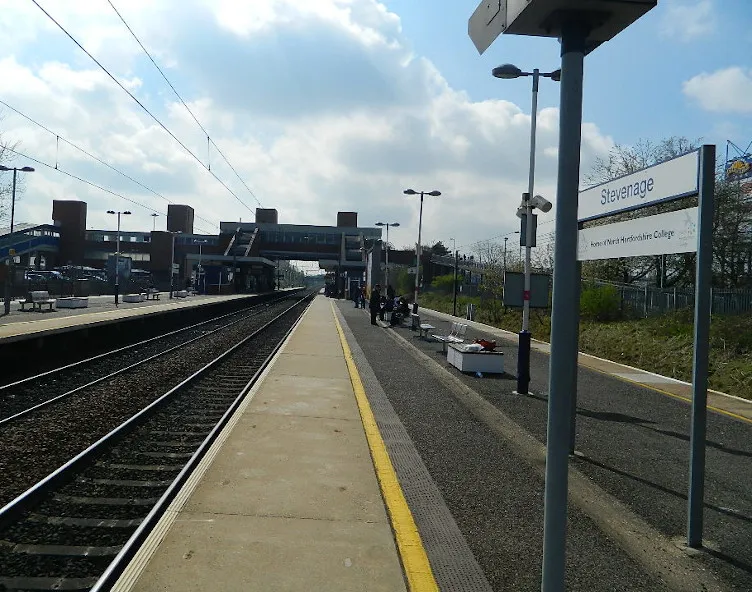 Stevenage station platform
