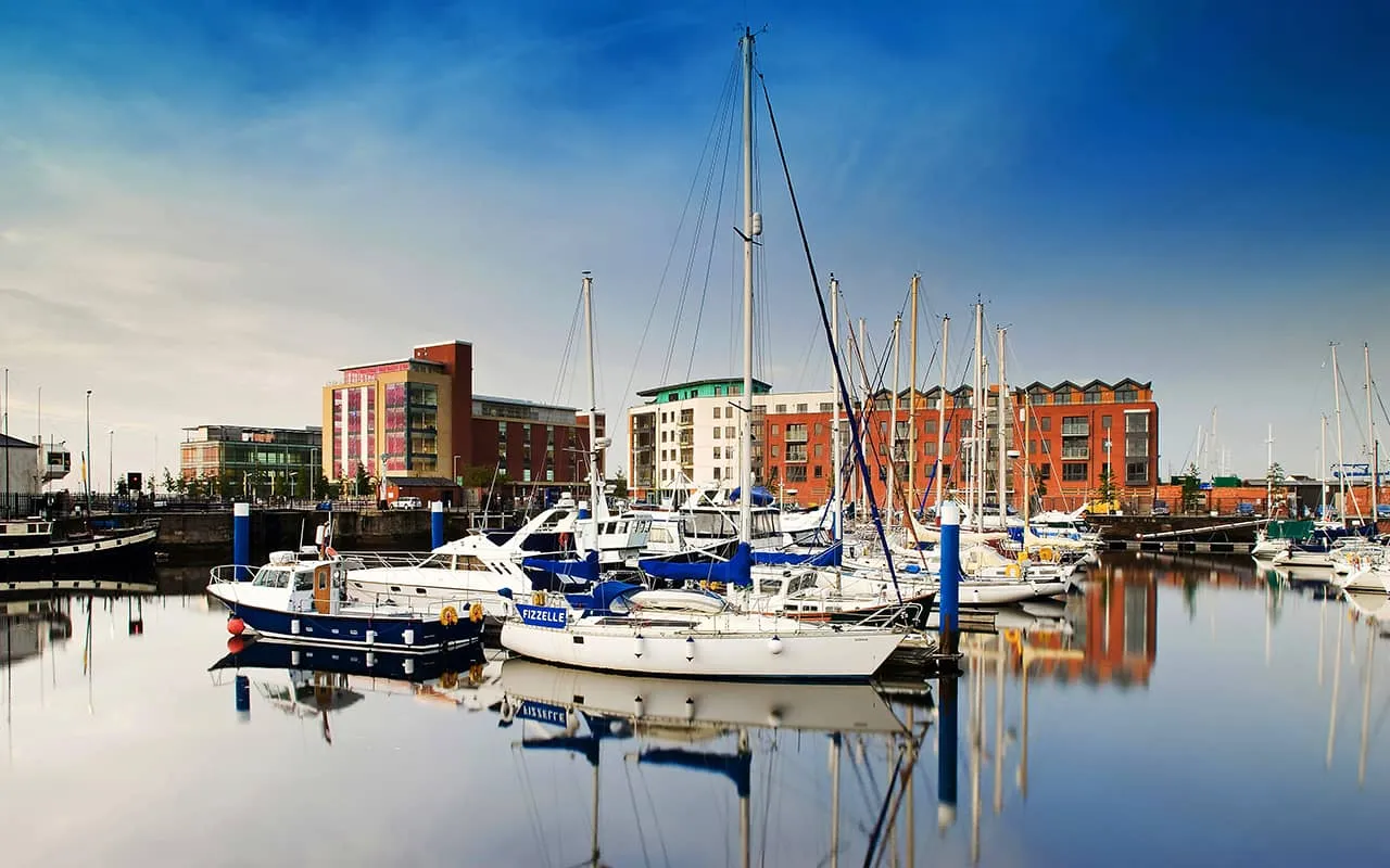 Hull Marina with boats