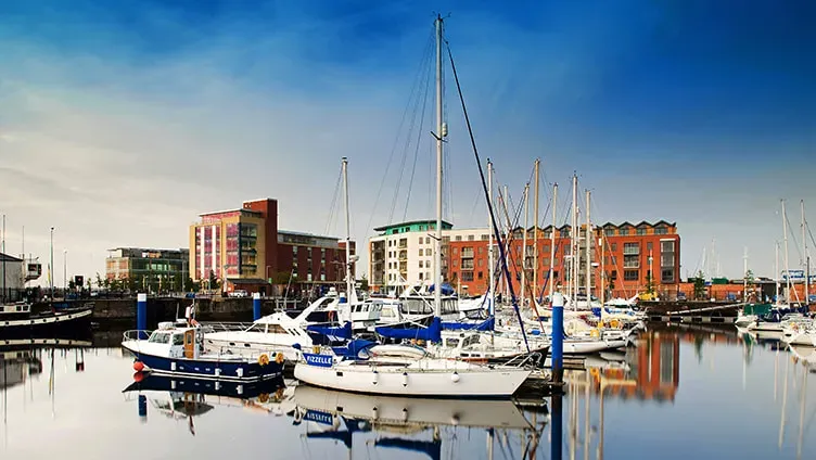 Hull Marina with boats