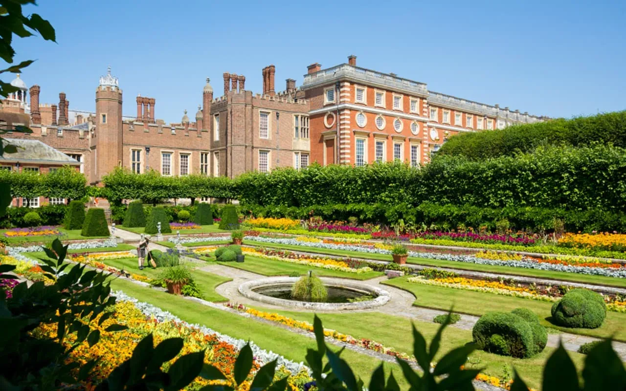 Hampton Court Palace in the summer