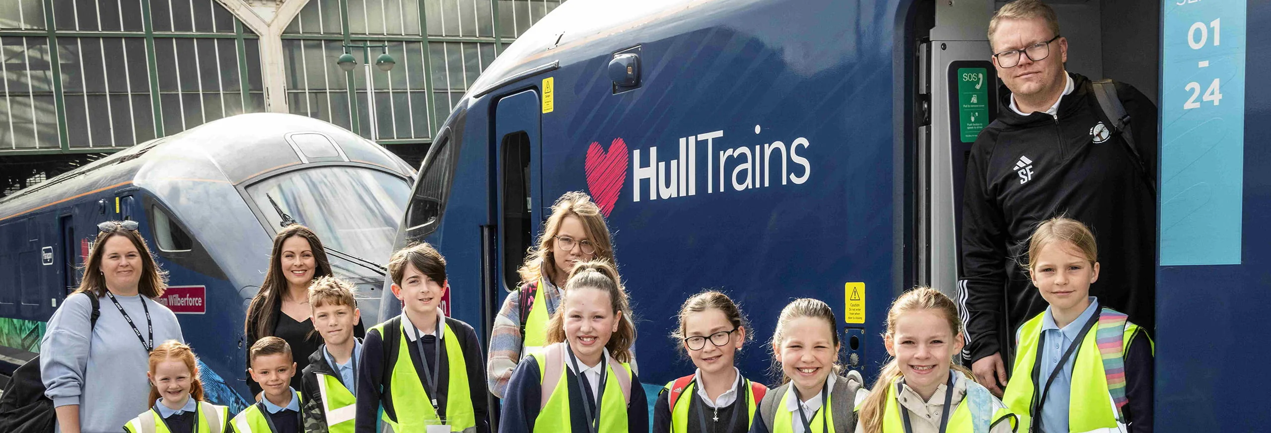 School children from Preston Primary School took a trip to Westminster with Hull Trains