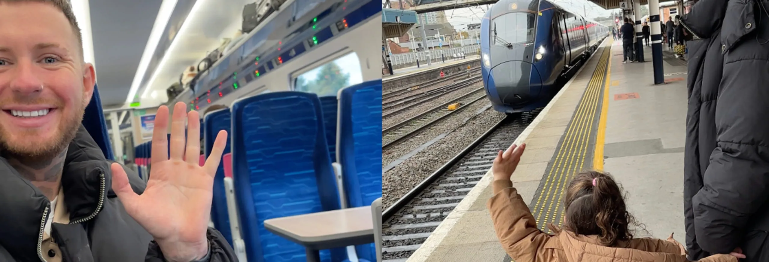 Adoptive parents Andy and Luke travel to Doncaster for the day