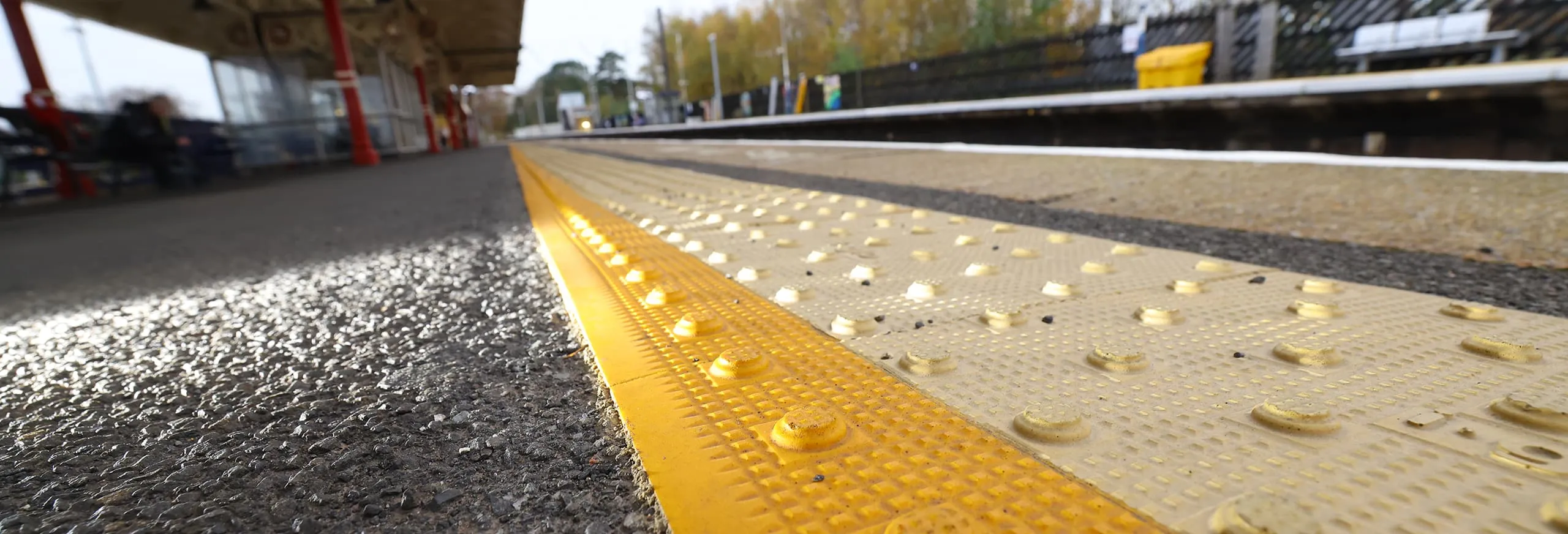 The yellow line on station platforms