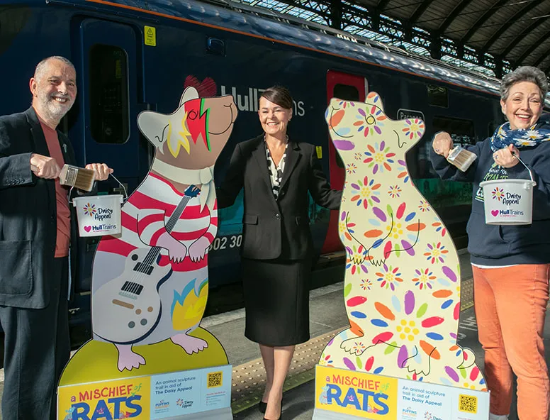 Hull Trains supports Mischief of Rats trail
