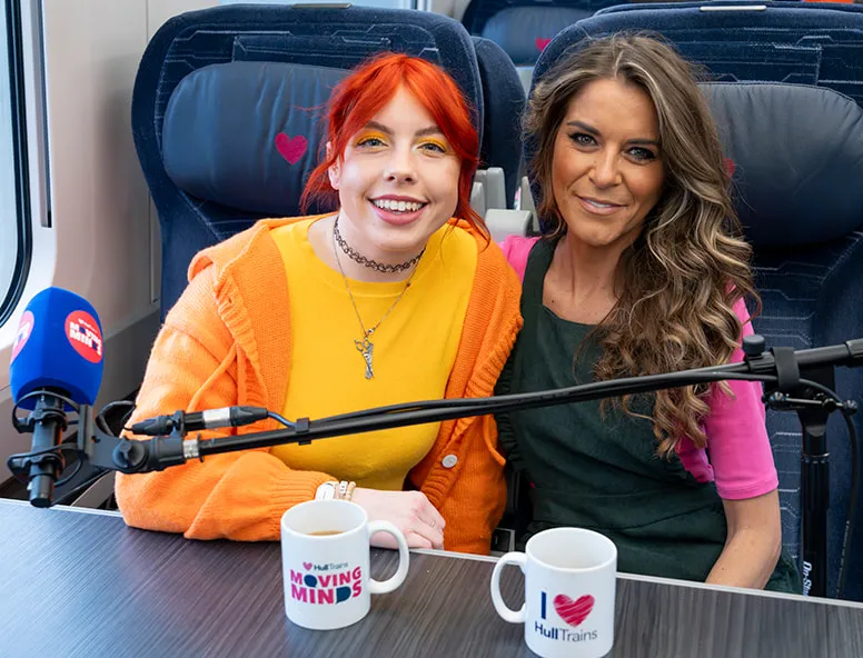 Jessie and Gemma on the Hull Trains Moving Minds Podcast