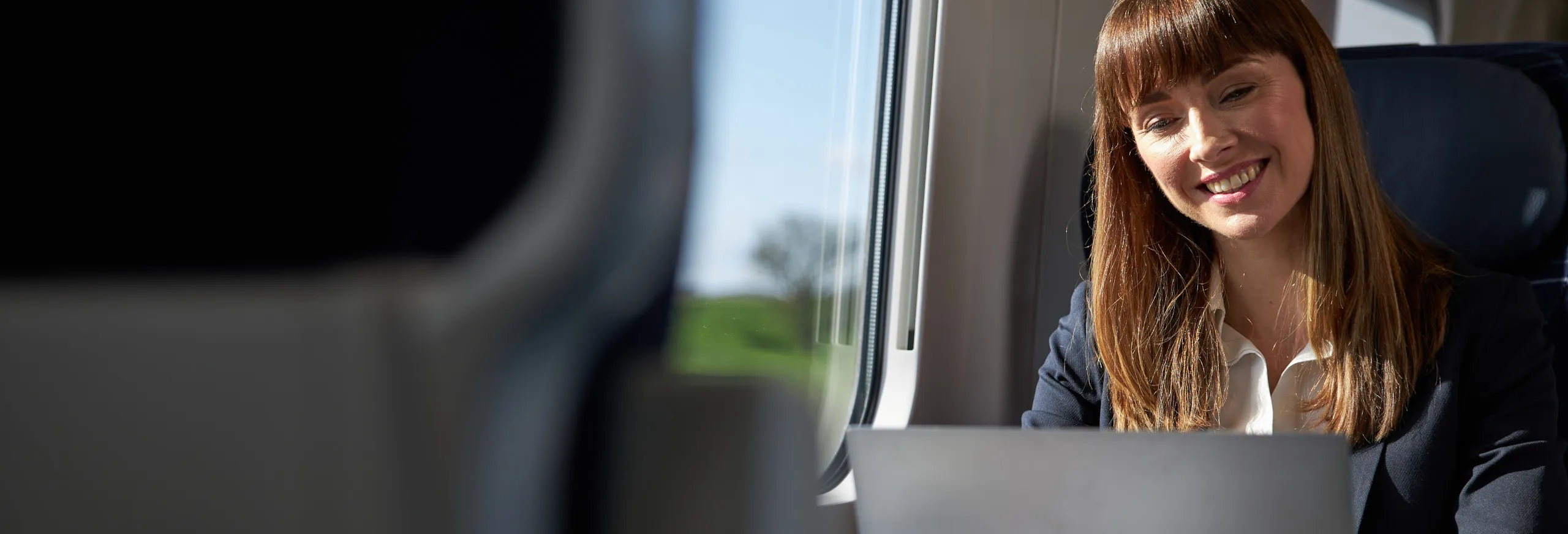 First class business passenger travelling with Hull Trains